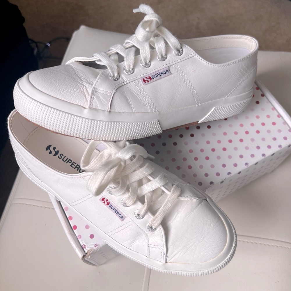 Superga 2750 Nappaleau Whitw Leather